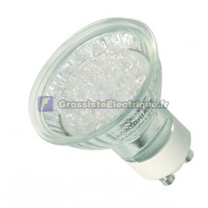 Ampoule décorative GU10 15 LED blanche