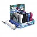 Afficher 12 pcs. 1 LED torche en aluminium 3W