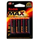 Boîte de 20 blisters de 4 unités de piles alcalines LR-6 (AA) Kodak