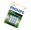 Boîte de 12 blisters de 4 unités de R-03 piles salines (AAA) PHILIPS
