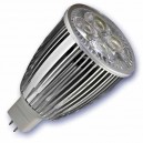 Encadr&eacute; 10 ampoules LED 9W (4x3W) MR16 G5, 3 12V 6400K froid
