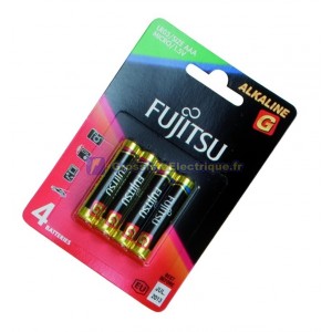 Boîte de 10 blisters de 4 unités LR03 / AAA 1,5 V Fujitsu