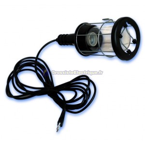 Industriel lampe portative avec boucliers métalliques et caoutchouc Max.60W/230V-50Hz.
